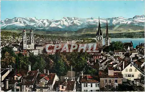 Cartes postales moderne Zurich von der urnia aus