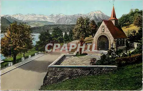 Cartes postales moderne Kussnacht a rigi (schweiz) gedachtniskapelle konigin astrid von belgien 29 8 1935