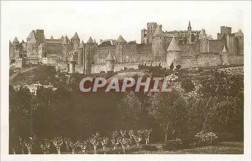 Cartes postales 2 carcassonne la cite au sud est