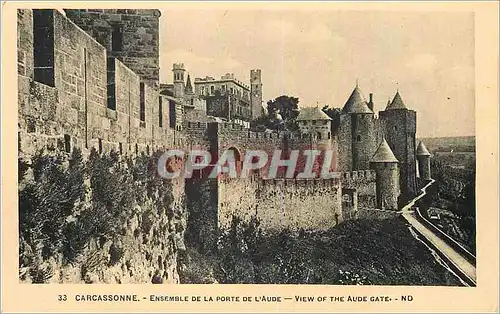 Ansichtskarte AK 33 carcassonne ensemble de la porte de l aude