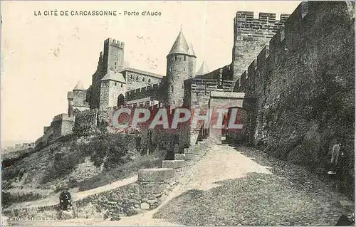 Cartes postales La cite de carcassonne porte d aude