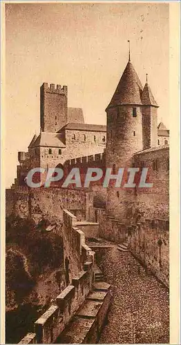 Cartes postales 8 carcassonne la tour de justice et le chateau