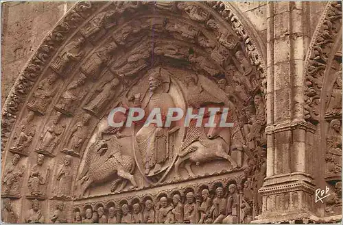 Ansichtskarte AK 272 chartres la cathedrale portail royal tympan xii s