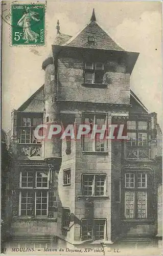 Cartes postales Moulins maison du doyenne xv siecle