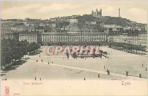 Cartes postales Place bellecour lyon