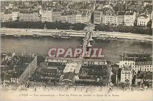 Ansichtskarte AK Lyon vue panoramique pont du palais de justice et quais de la saone