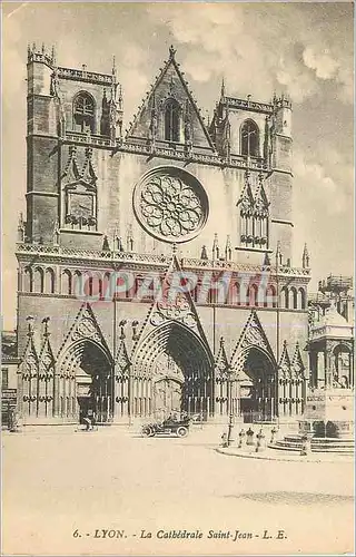 Cartes postales 6 lyon la cathedrale saint jean l e