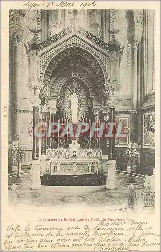 Ansichtskarte AK Lyon sanctuaire de la basilique de n d de fourviere (carte 1900)