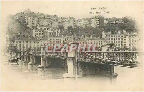 Cartes postales Lyon pont saint clair (carte 1900)