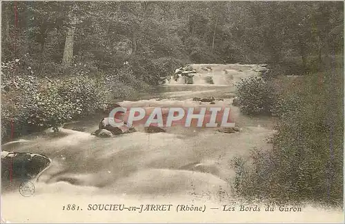 Cartes postales 1881 soucieu en jarret(rhone) les bords du garon