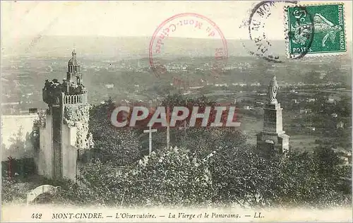 Cartes postales 442 mont cindre l observatoire la vierge et le panorama