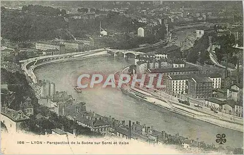 Cartes postales 166 lyon perspective de la saone sur serni et vaise