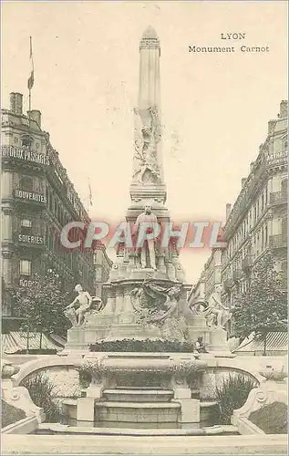 Cartes postales Lyon monument carnot