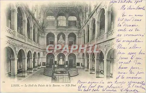 Ansichtskarte AK Lyon le hall du palais de la bourse (carte 1900)