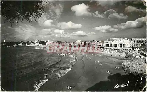 Cartes postales moderne P 779 biarritz un bel effet de lumiere sur la grande place