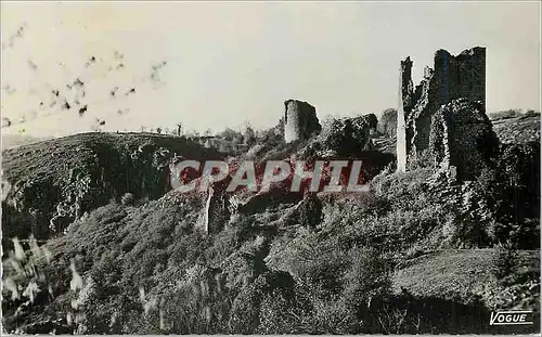 Moderne Karte La creuse pittorsque ruines de crozant