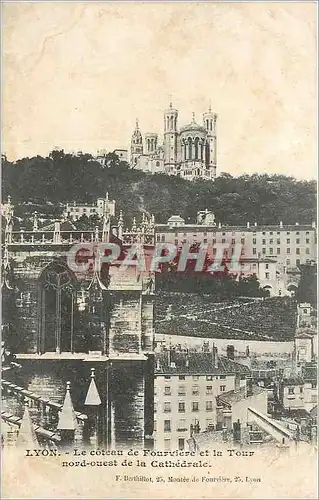 Ansichtskarte AK Lyon le coteau de fourviere et la tour nord ouest de la cathedrale