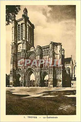 Cartes postales Troyes la cathedrale