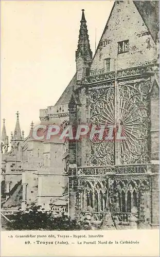 Ansichtskarte AK 69 troyes(aube) le portail nord de la cathedrale