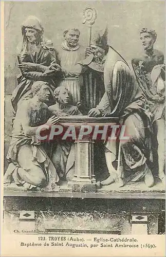 Cartes postales Troyes cathedrale saint pierre et saint paul