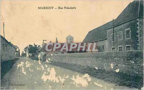 Cartes postales Marigny rue principale