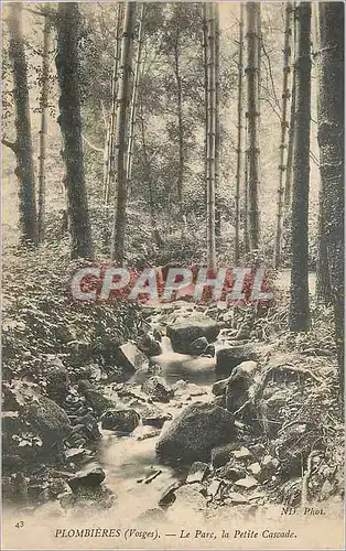 Cartes postales Plombieres(vosges) le parc la petite cascade