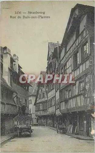 Cartes postales 1256 strasbourg rue du bain aux plantes