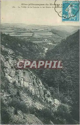 Cartes postales Sites pittoresques du morvan 782 la vallee de la canche et les monts de morvart