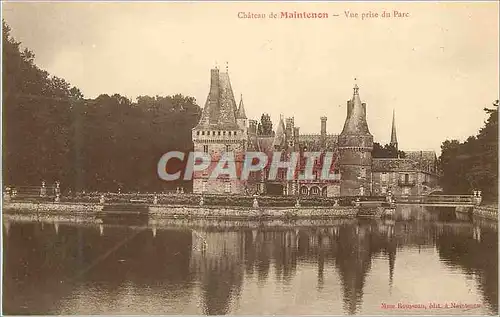 Cartes postales Chateau de maintenon vue prise du parc