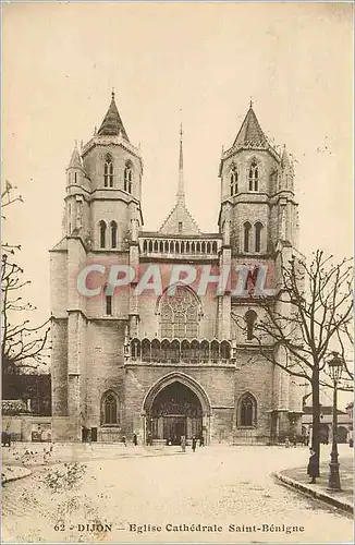 Cartes postales 62 dijon eglise cathedrale saint benigne