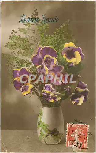 Cartes postales Bonne annee Fleurs