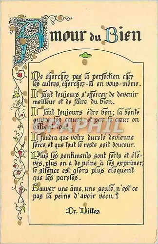 Cartes postales Amour du bien Wittez