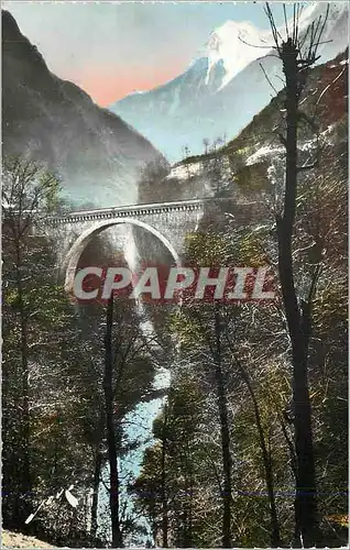 Cartes postales moderne 841 st sauveur (h p) la pont napoleon neige d automne
