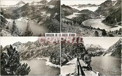Cartes postales moderne 4191 vallee d aure lacs de l oule(1800m) d aumar(2193m) d auber(2140m) de cap de long (2150m) et