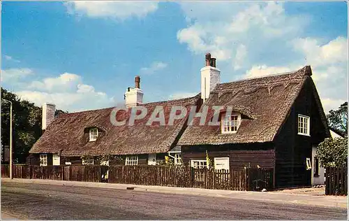 Moderne Karte Old thatched cottages walton on the naze