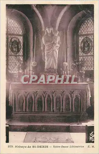 Cartes postales 3578 abbaye de st denis notre dame liberatrice