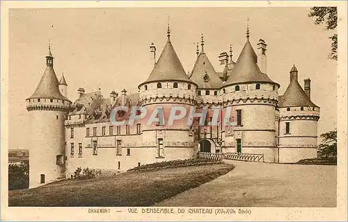 Cartes postales Chaumont vue d ensemble du chateau(xv xvi siecle)