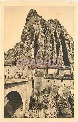 Cartes postales Les alpes pittoresque 12 sisteron pont et rocher de la baume