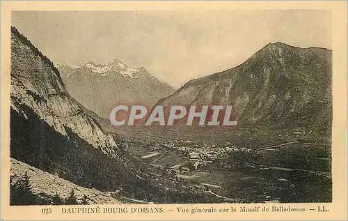 Ansichtskarte AK 625 dauphine bourg d oisans vue generale sur le massif de belledonne