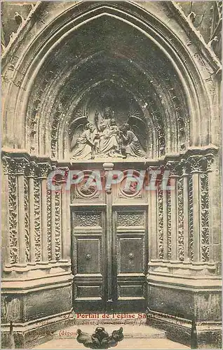 Cartes postales Portail de l eglise saint severin