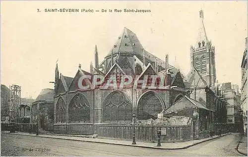 Cartes postales 7 saint severin(paris) de la rie saint jacques