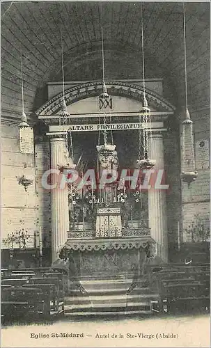 Ansichtskarte AK Eglise st medard autel de la ste vierge(abside)