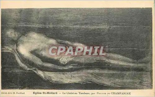 Ansichtskarte AK Eglise st medard le christ au tombeau par philippe de champagne