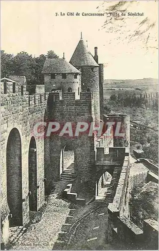 Cartes postales 7 la cite de carcassonne porte du senechal
