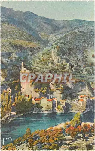 Cartes postales La douce france gorges du tarn chateau de castelbouc