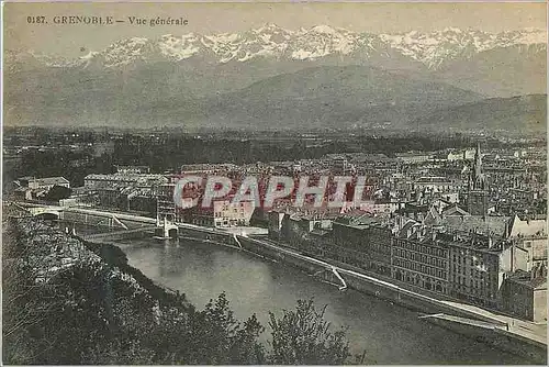 Cartes postales 0187 grenoble vue generale