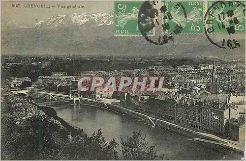 Cartes postales 0187 grenoble vue generale