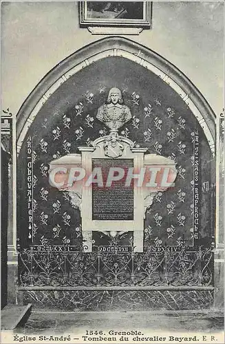 Cartes postales 1546 grenoble eglise st andre tombeau du chevalier bayard e r