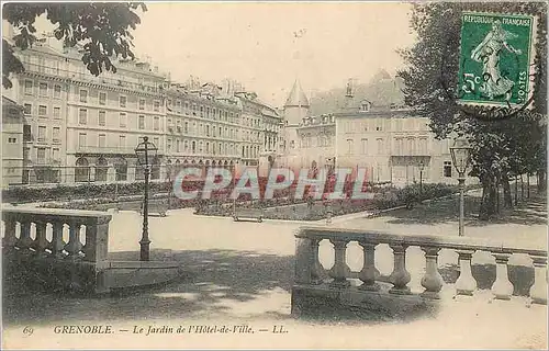 Cartes postales Grenoble le jardin de l hotel de ville