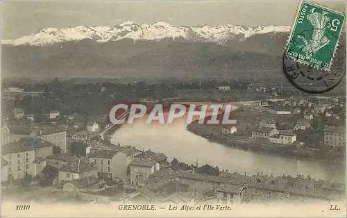 Cartes postales Grenoble les alpes et l ile verte